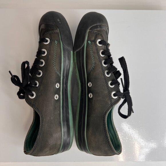 Keen Shoe Women 9 Leather Canvas Low Top Lace Up Sneaker Hike Trail Work Core Go - Picture 8 of 11